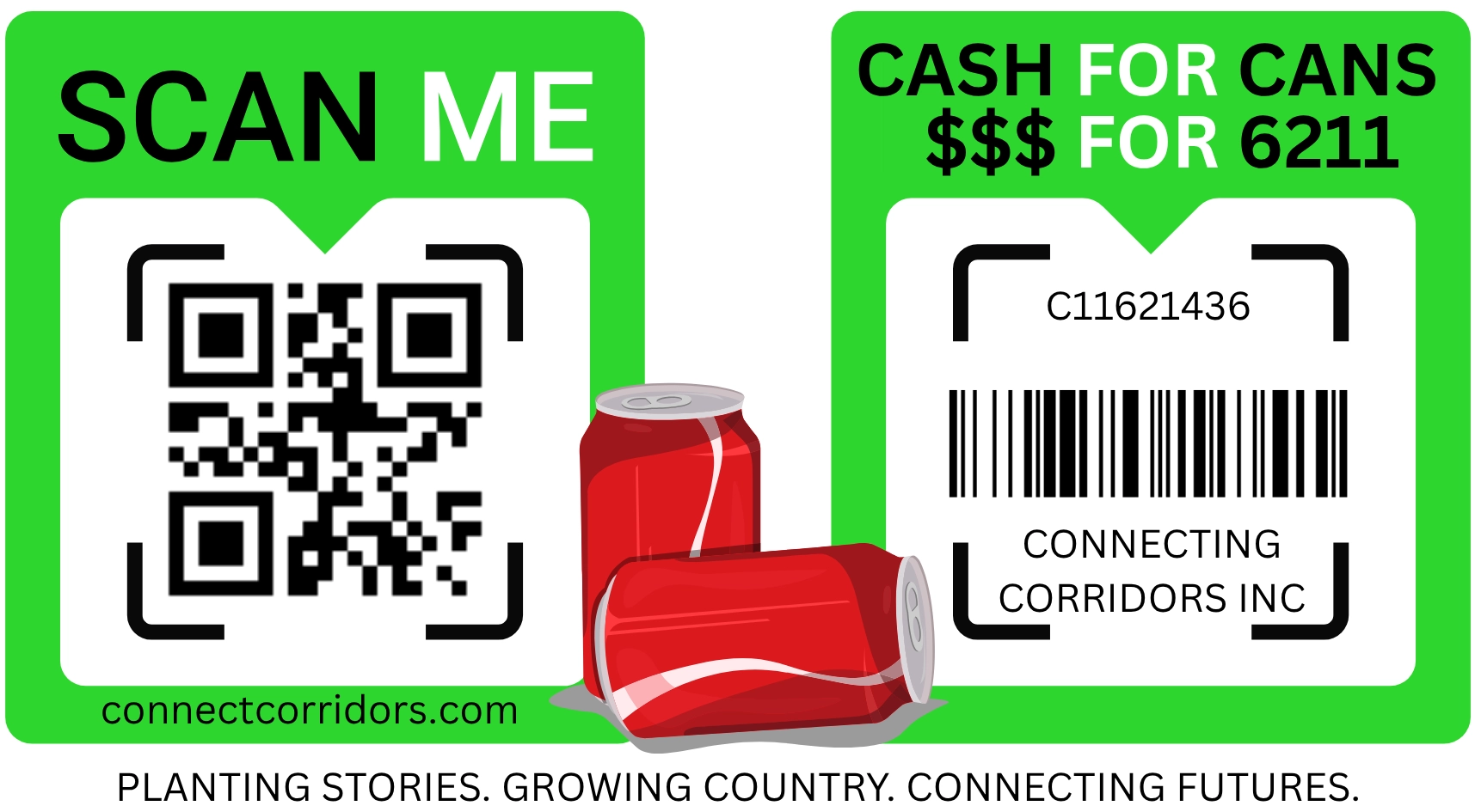 Cash for Cans - Connecting Corridors