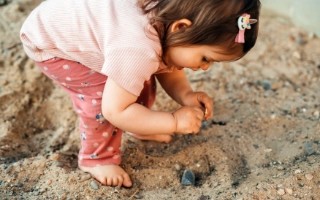 Kids Testing Soil