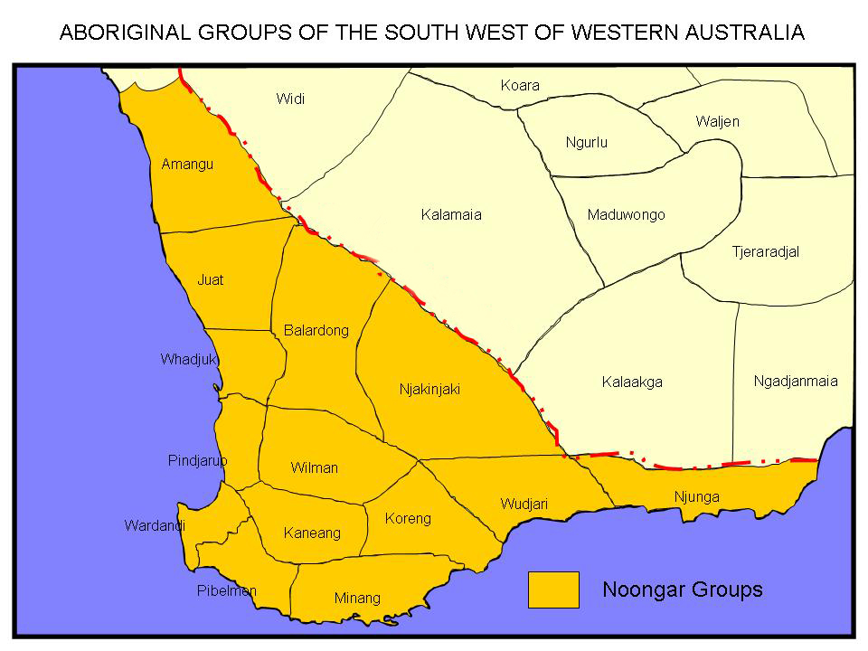 Noongar Map