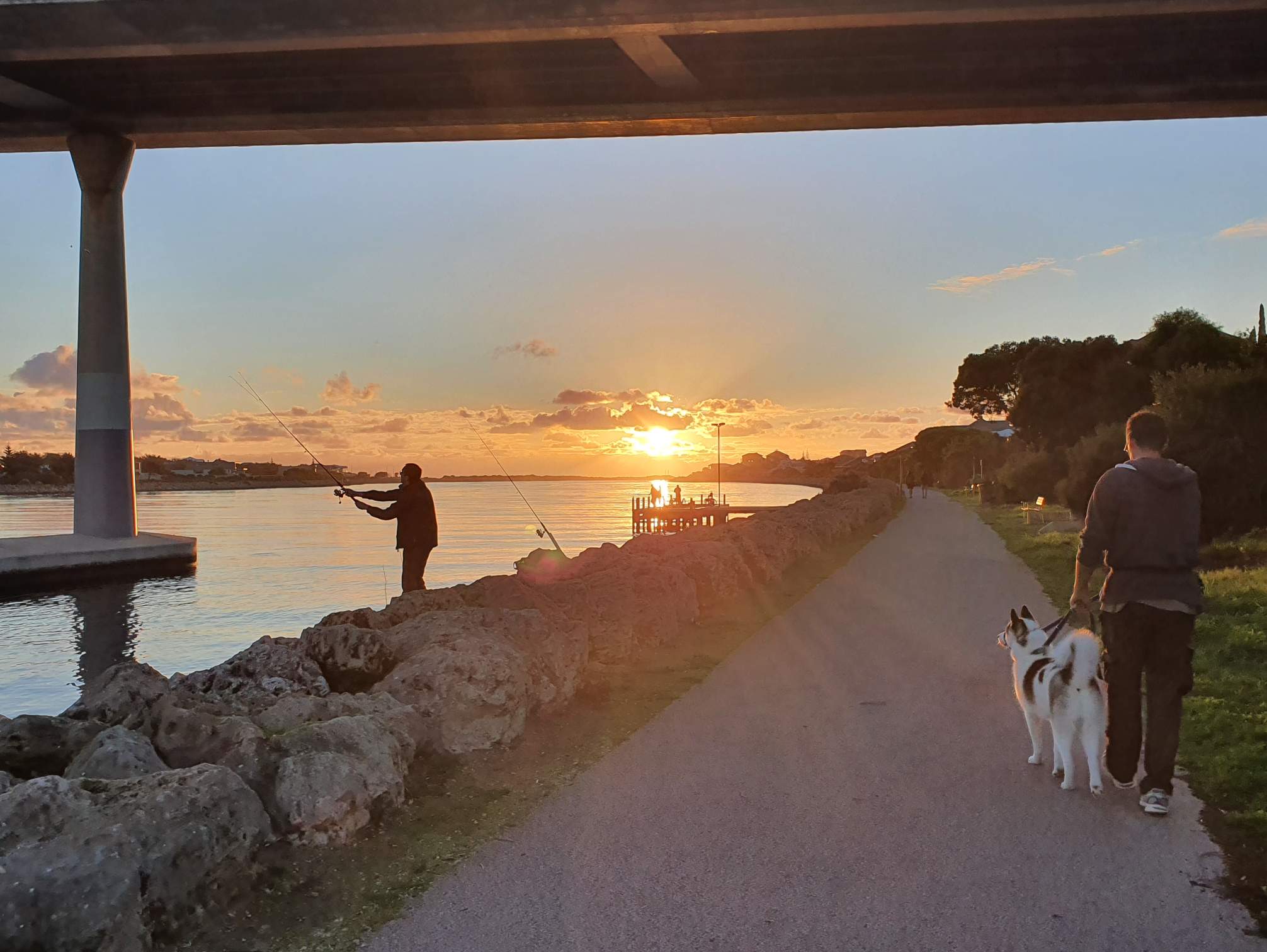 Dawesville Channel Walkway at Sunset