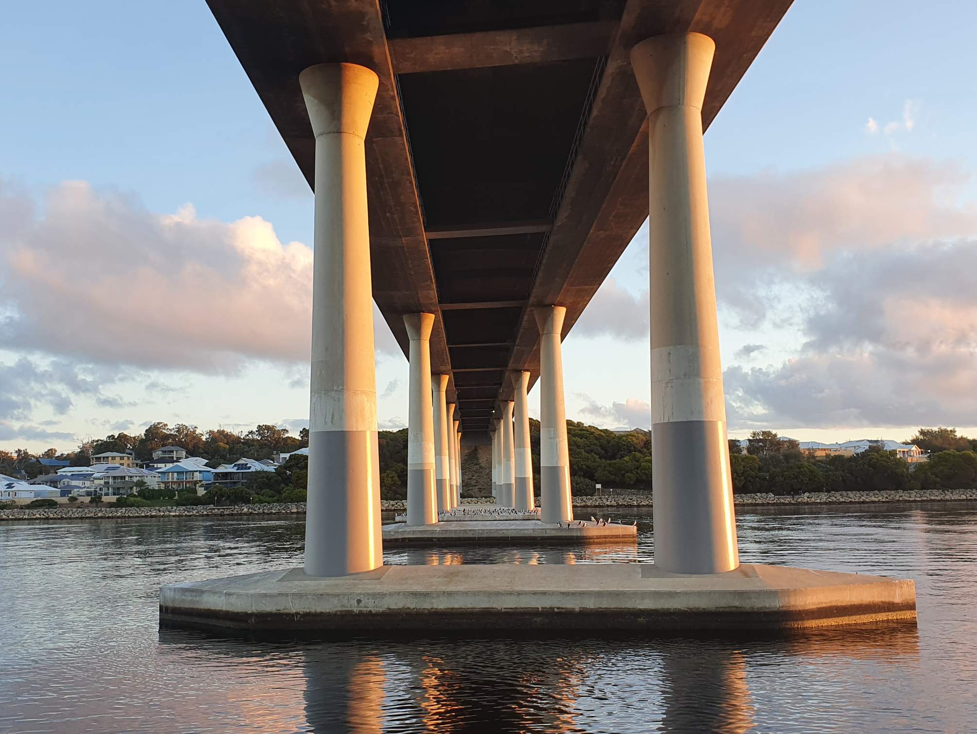 Under the Dawesville Bridge